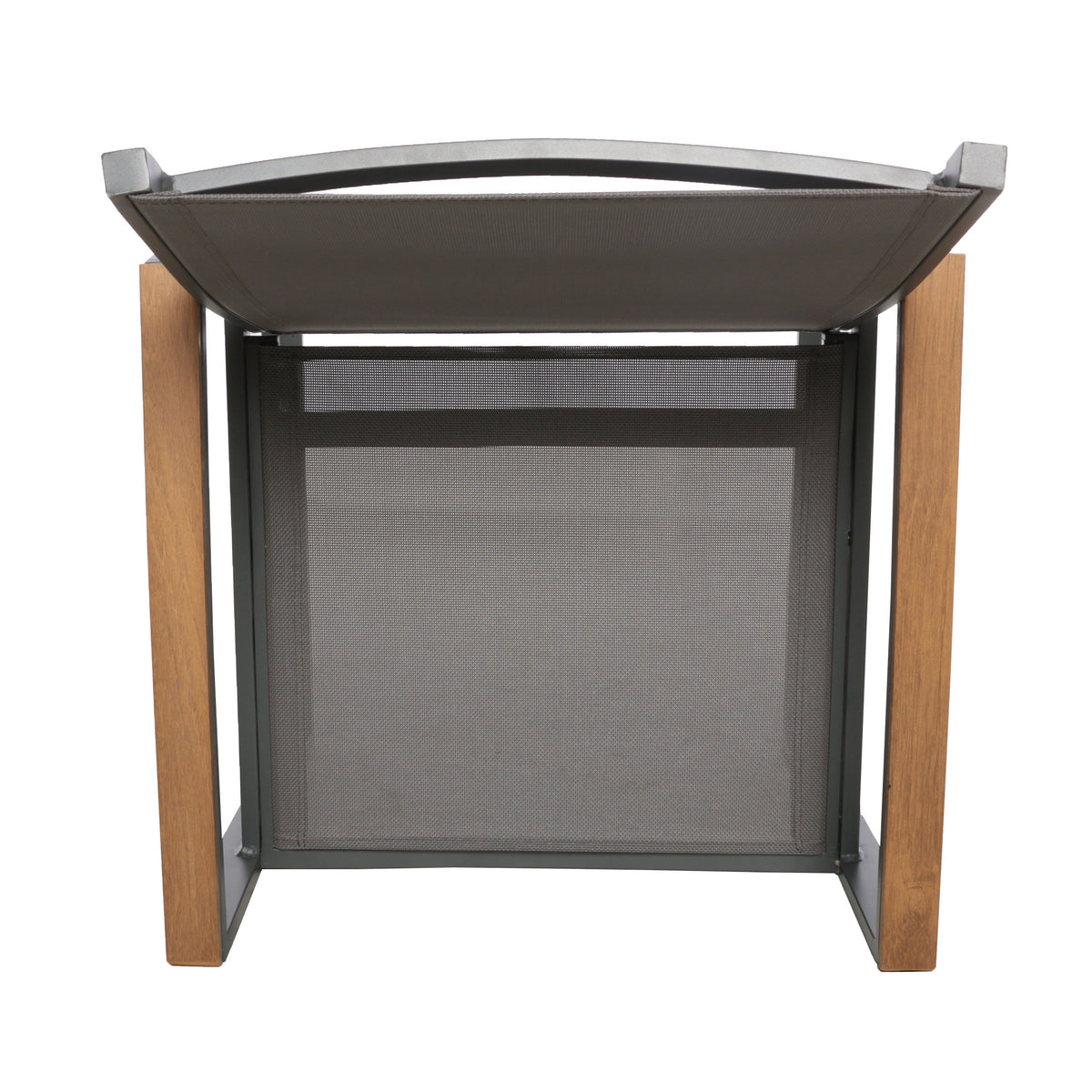 Glasgow Dining Chair Set Of 2 Grey Aluminum