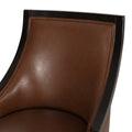 Dinning Chair Mp2 Set Of 2 Light Brown Pu