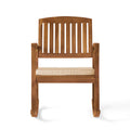 Selma Rocking Chair With Cushion Natural Cream Wood