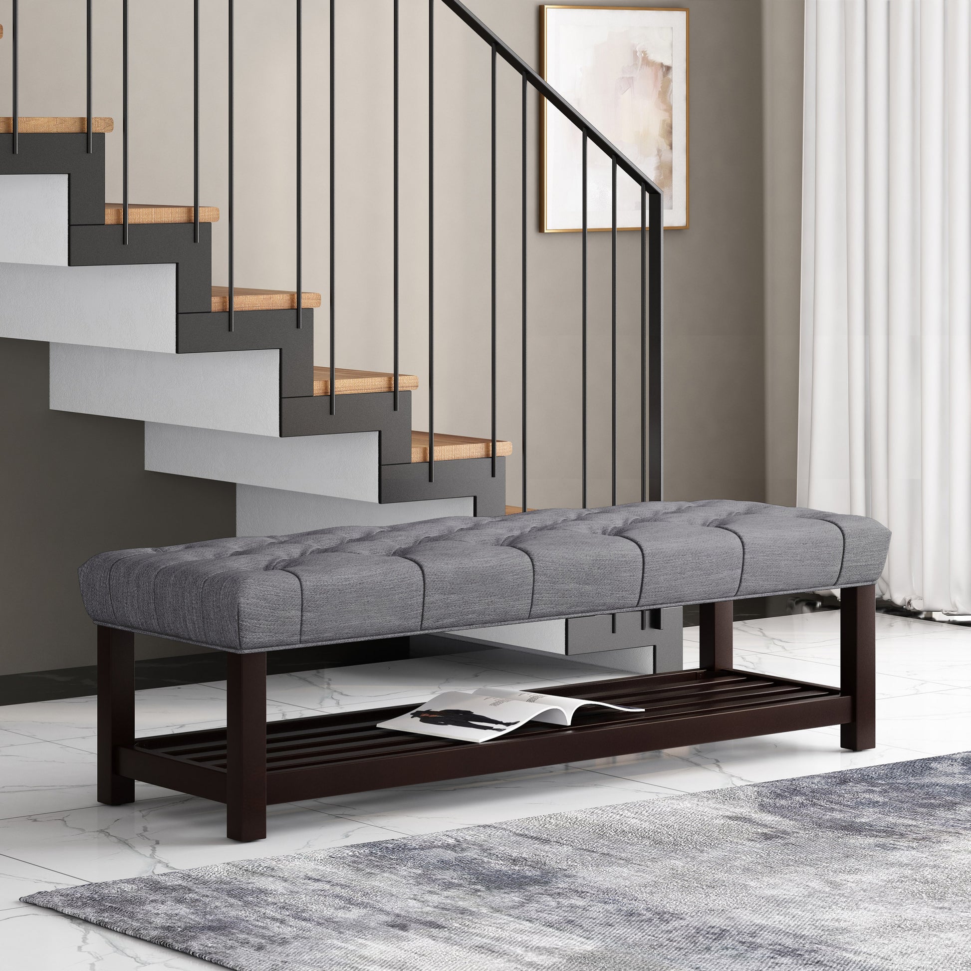 Bench Grey Fabric