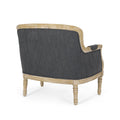 Club Chair Charcoal Fabric