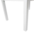 Bali Dining Table Dark Brown White Acacia Wood