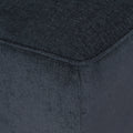 Seat Chaise Lounge Charcoal Fabric