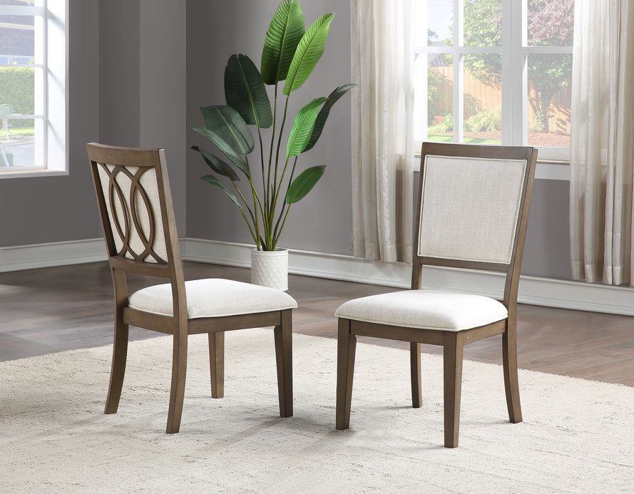 Bordeaux Side Chair Set Of 2 Brown Brown Wood