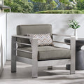 Cape Coral Mp1 Club Chair Yes Khaki,Silver Rust Resistant Frame Garden & Outdoor Modern Aluminium