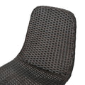 Gila Dining Chair With Powder Coated Legs,Set Of 2 Brown Multi Rattan