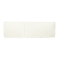 Nadine Chaise Lounge Cushion Cream Wood Waterproof Fabric