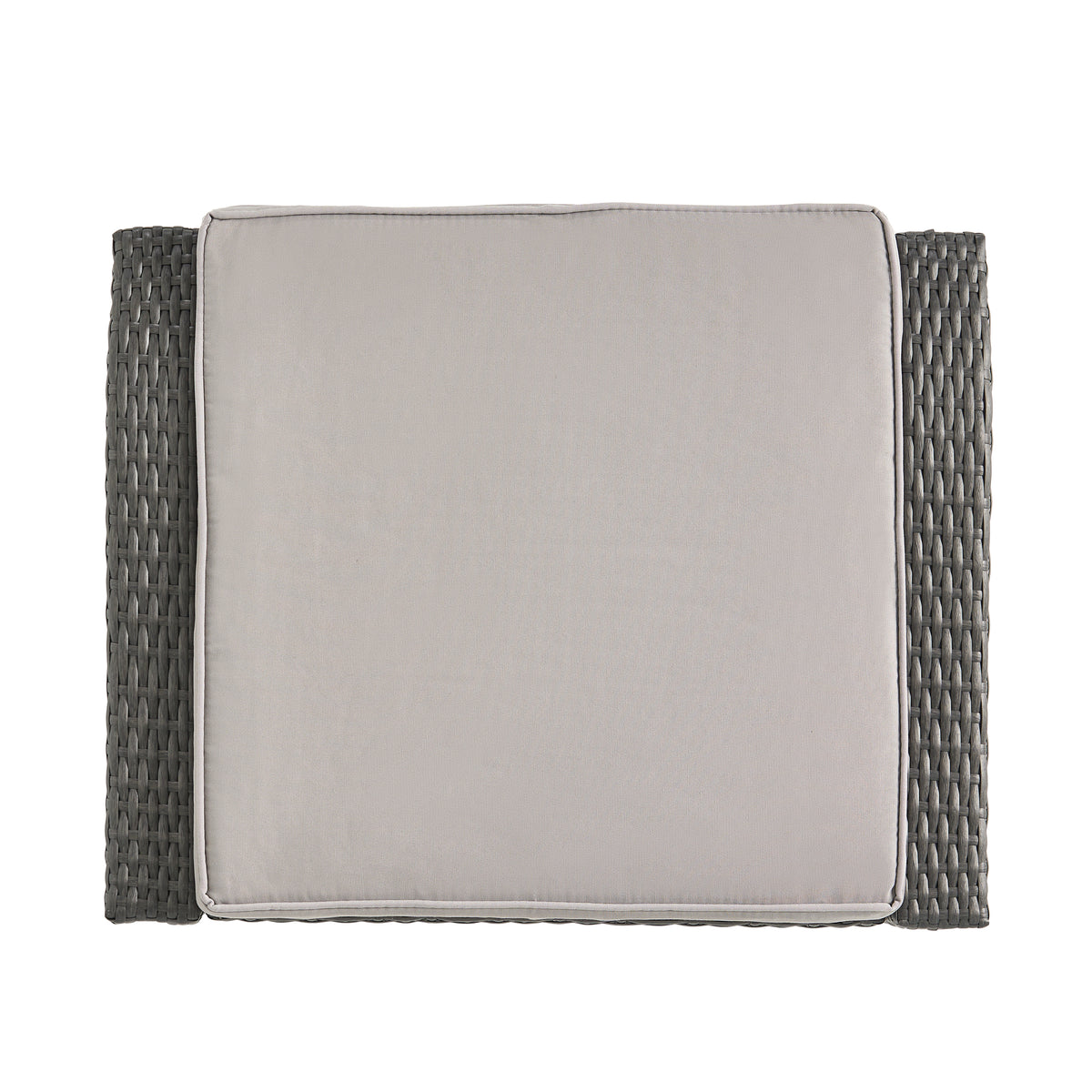 Honolulu Chat Set S 5 Grey Silver Pe Rattan Iron Waterproof Fabric