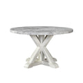 Canova 5 Piece Dining Set With Round Table Dark Gray Dark Gray Wood