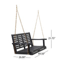 Tasmania Porch Swing Dark Grey Acacia Wood