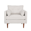 Club Chair Beige Fabric