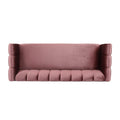 Miranda Velvet 3 Seater Sofa Blush Velvet