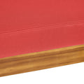 Oana Club Chair Red Wood Fabric