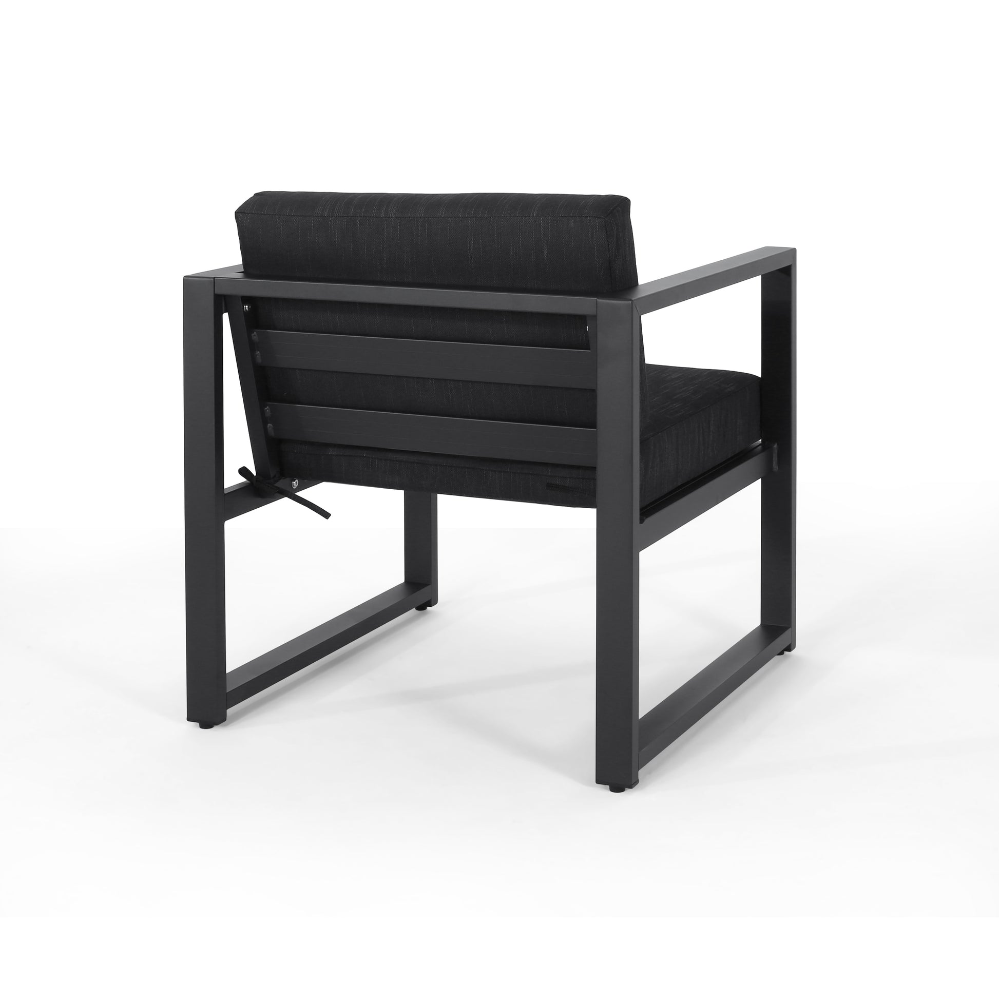Navan 4 Pc Chat Set Dark Gray Aluminium