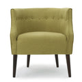 Club Chair Green Fabric