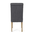 Dining Chair Mp2 Set Of 2 Charcoal Fabric
