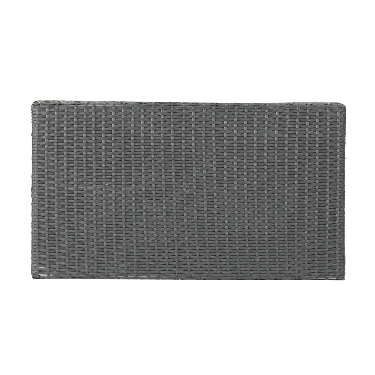 Cordoba Kd Wicker 4 Pc Chat Set Grey Pe Rattan Iron Waterproof Fabric