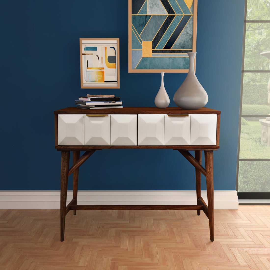 Ginny Console Table Dark Brown Dark Brown Wood