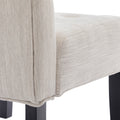 Accent Chair Beige Fabric