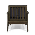 Perla Club Chair, Dark Grey Dark Grey Acacia Wood