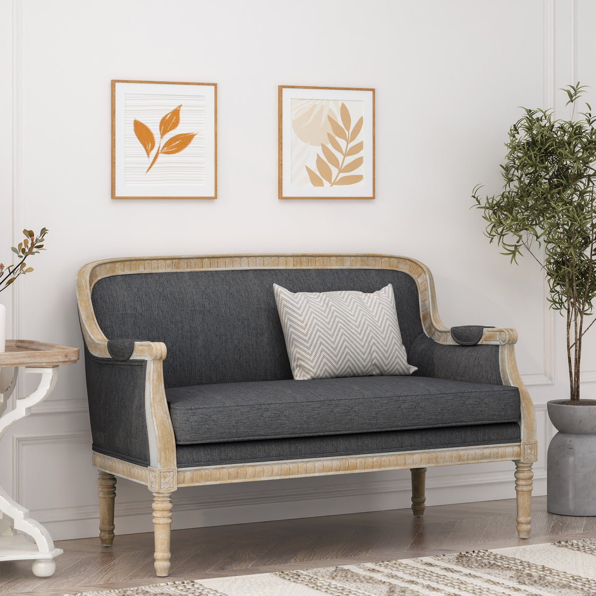 Seat Charcoal Fabric 2 Seat
