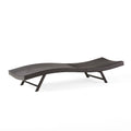 Kauai Pe Wicker Chaise Brown Multi Rattan Metal