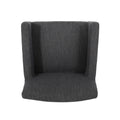 Set Of 2 Upholstered 30.5 Inch Counter Stools Charcoal Gray Charcoal Set Of 2 Fabric