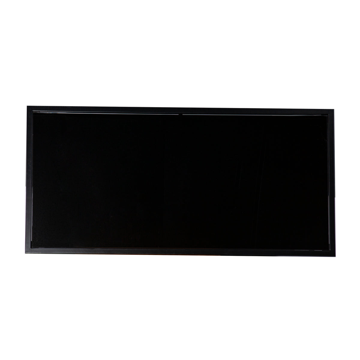 Argall Glass Top Cocktail Table W Storage Black Iron