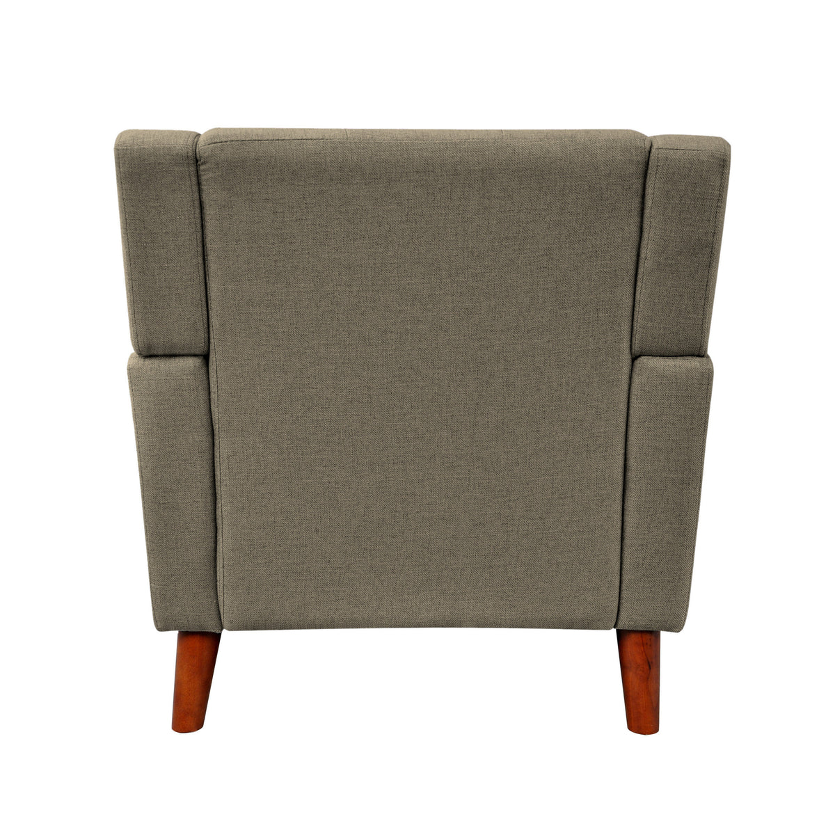Mid Century Modern Armchair Mocha Fabric