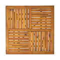 Hermosa 31.5'' Square Wood Table Teak Acacia Wood