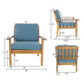 Peyton Club Chair Teak Acacia Wood