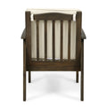 Casa Acacia Club Chair Mp2Set Of 2 Grey Cream Wood Waterproof Fabric