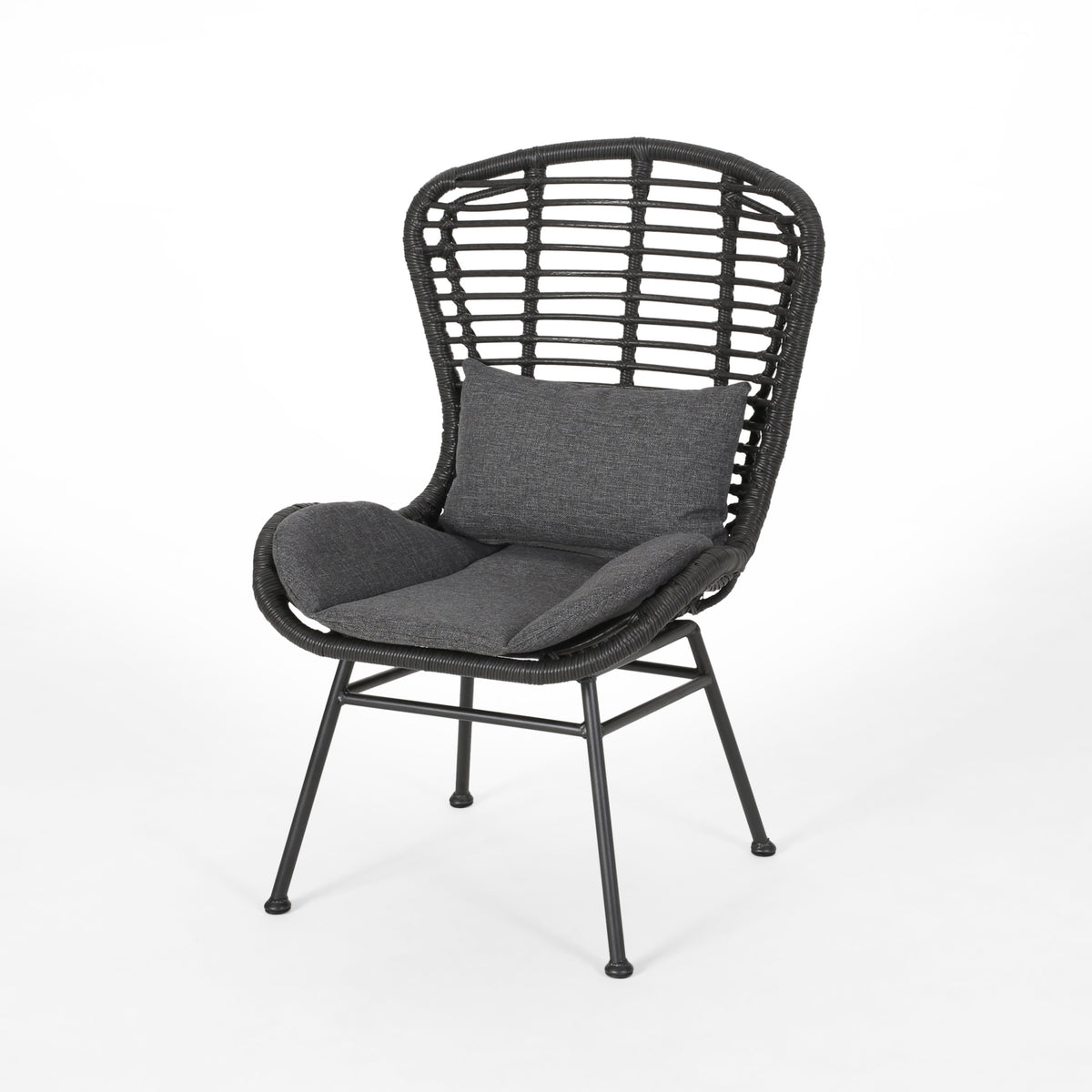 La Habra Chair Grey Iron Plastic