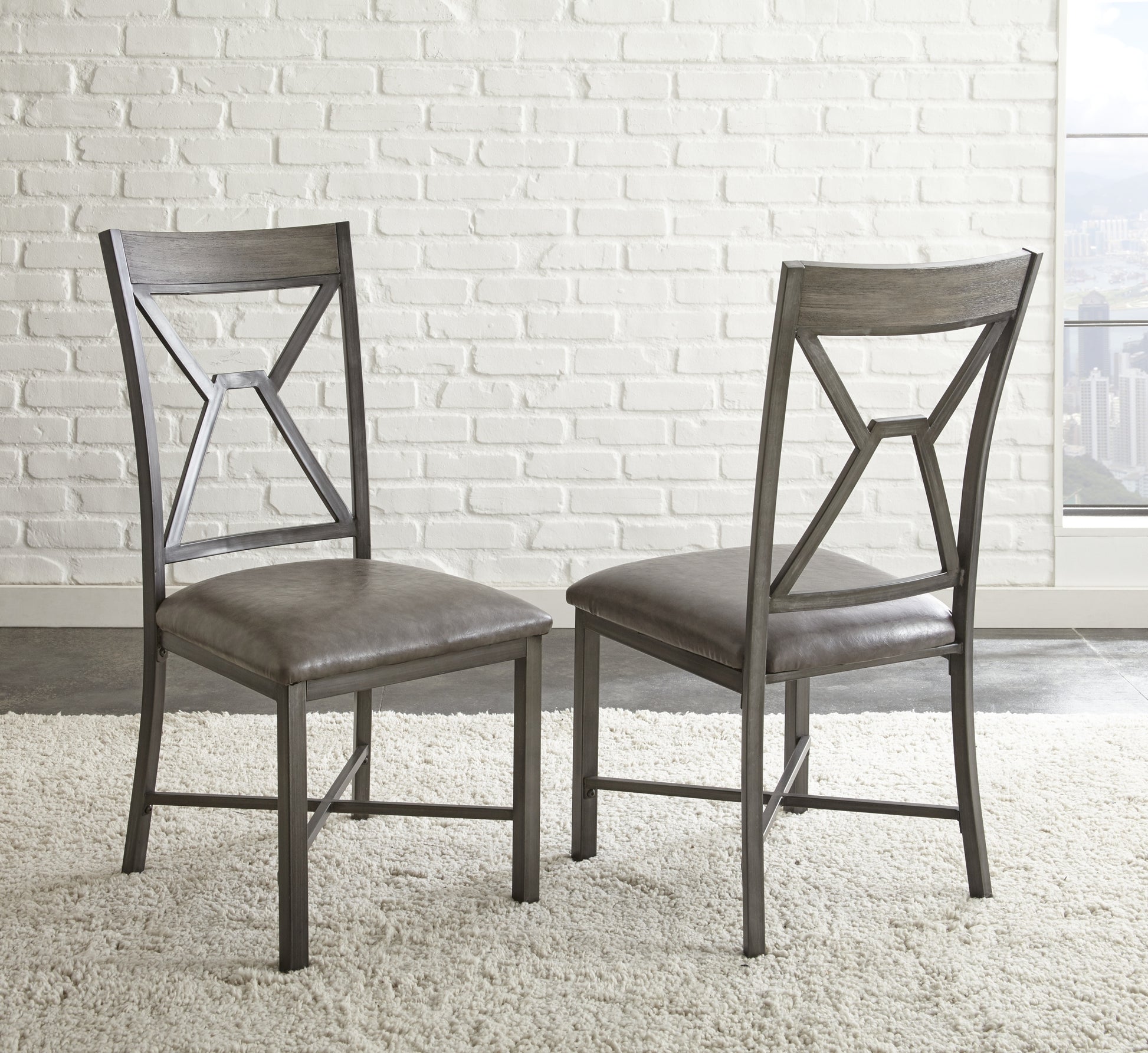 Alamo 5 Piece Dining Set Dark Brown Dark Brown Wood