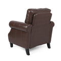 Club Chair Dark Brown Pu