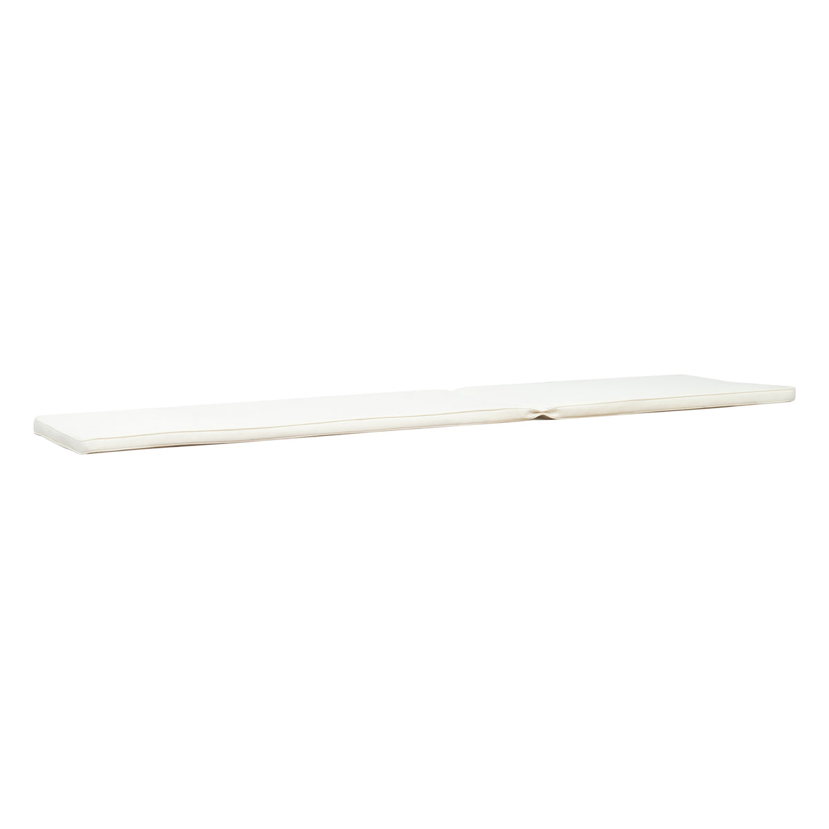 Nadine Chaise Lounge Cushion Cream Wood Waterproof Fabric