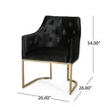 Club Chair Black Altay Velvet