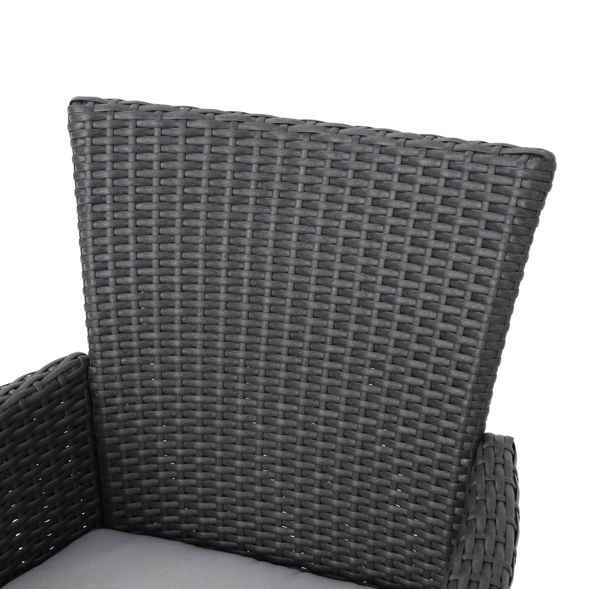 Malta Dining Chair Set Of 2 Grey Wicker