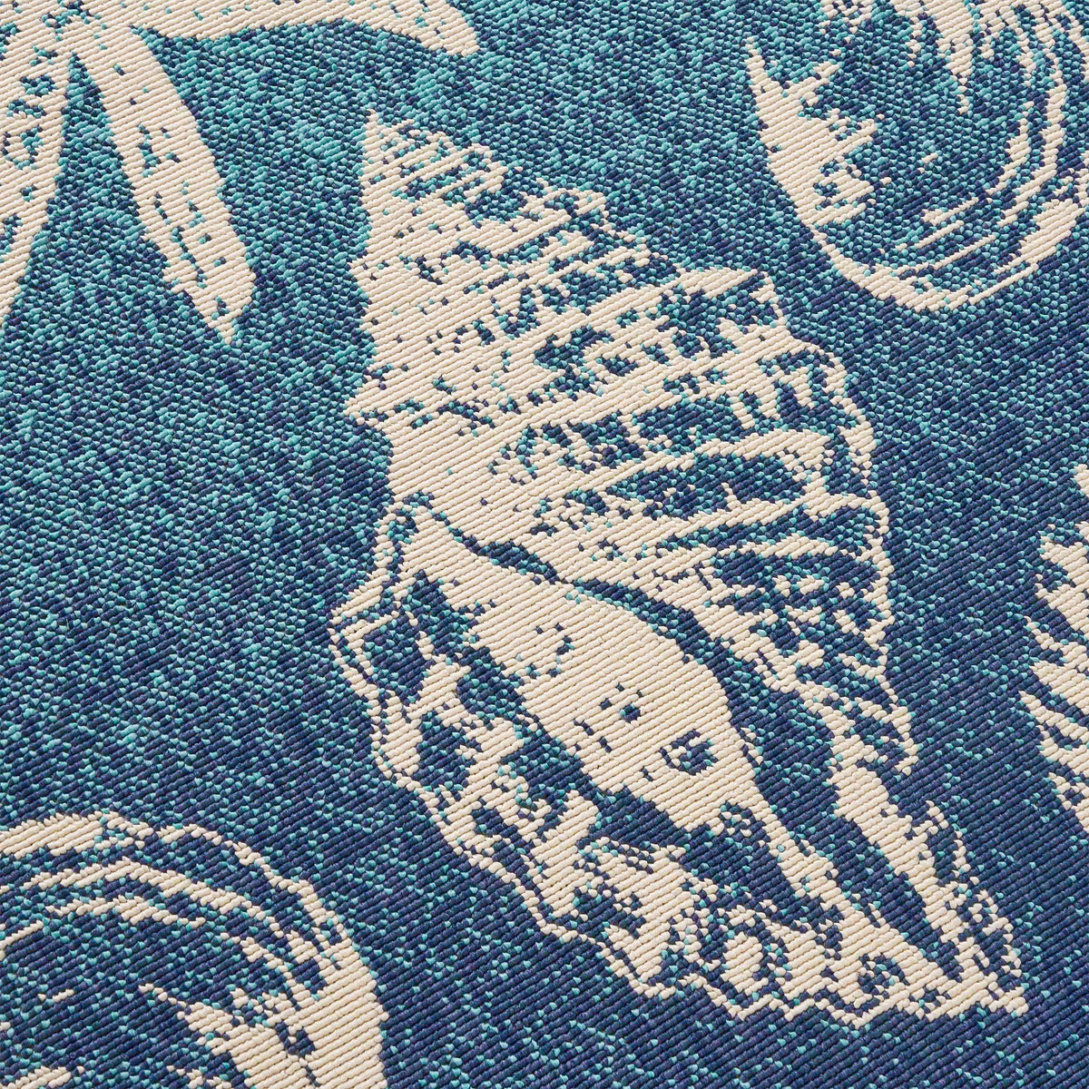 Meridian 6841H 5'3" X 7' Blue Polypropylene