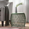 Alamera 19.75 Side Table Green Iron