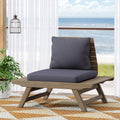 Sedona Club Chair Dark Grey Wood