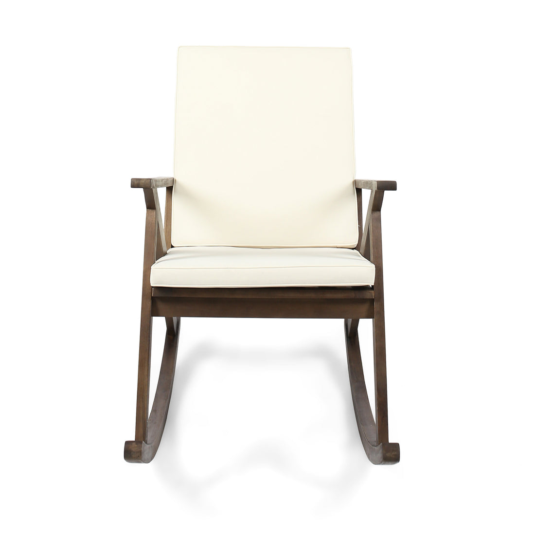 Gus Rocking Chair Brown Gray Acacia Wood