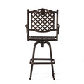 Cast Aluminum Bar Stool Copper Aluminium