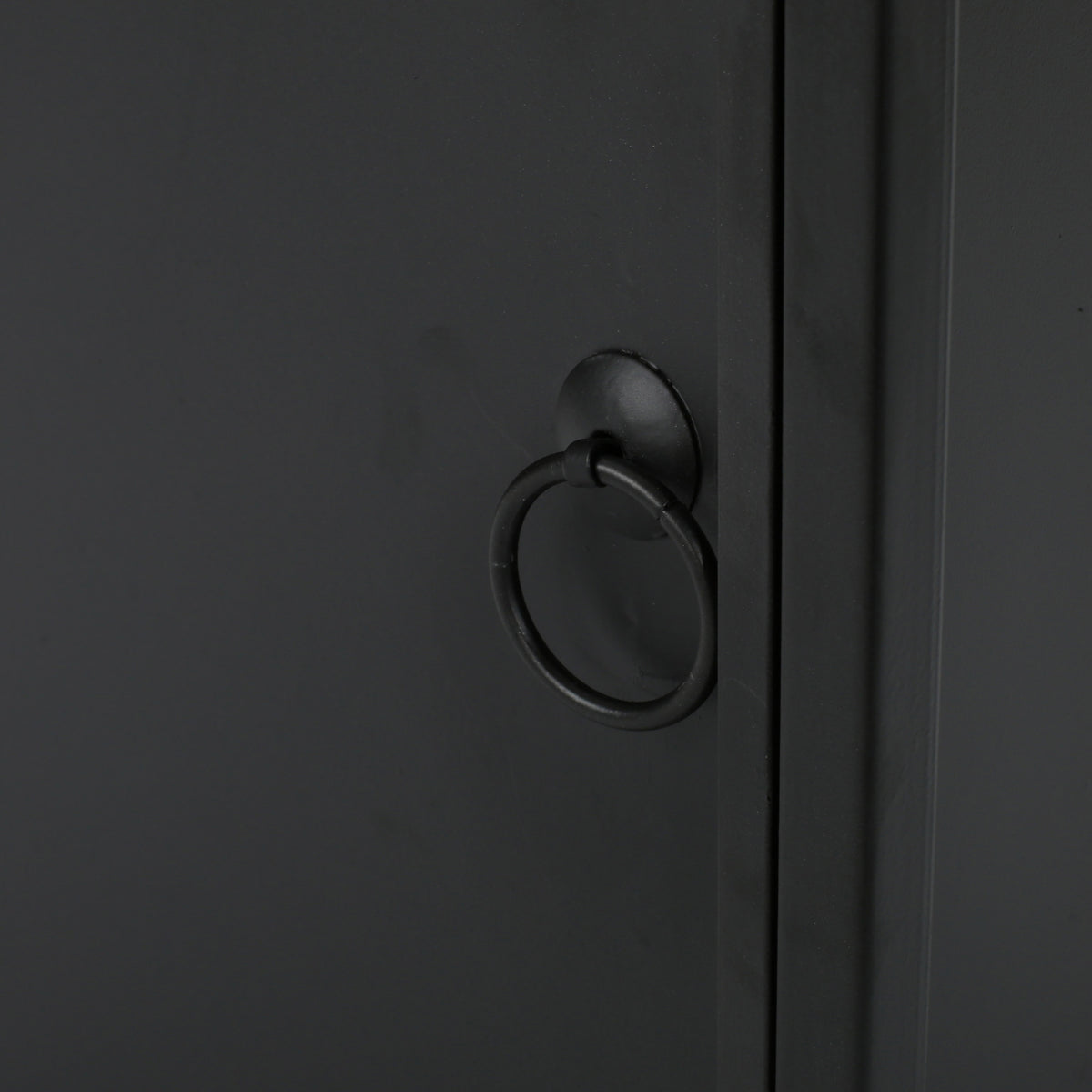 Metal Tank Holder Matte Black Iron