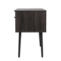 Harzen Storage Vanity W Mirror Black Mdf
