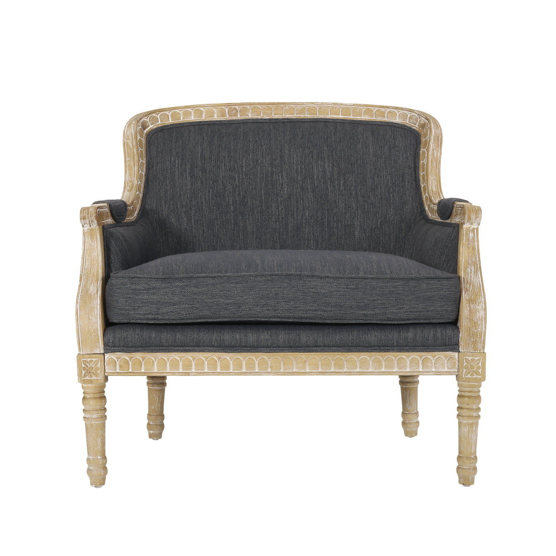 Club Chair Charcoal Fabric