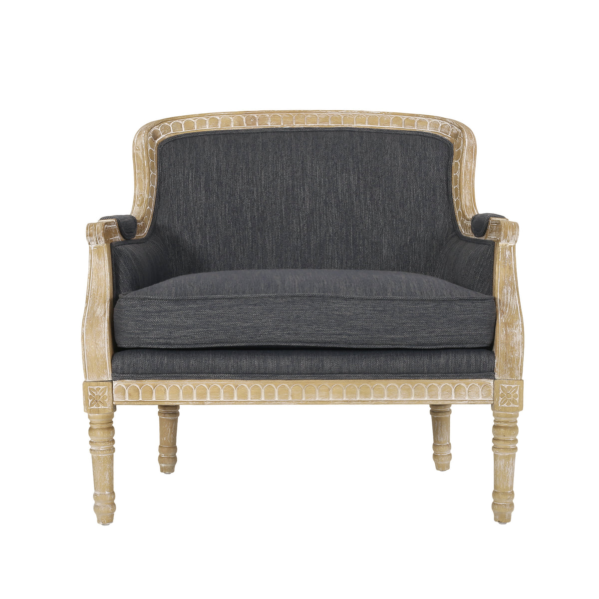 Club Chair Charcoal Fabric