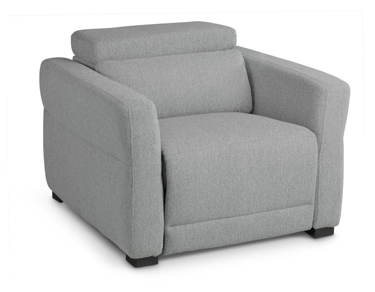 Isla Dual Power Recliner Dark Gray Dark Gray Fabric