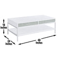 Mirage Coffee Table White White Wood