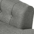 Club Chair Dark Gray Fabric